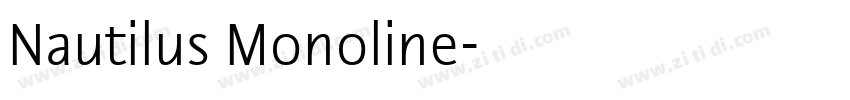Nautilus Monoline字体转换